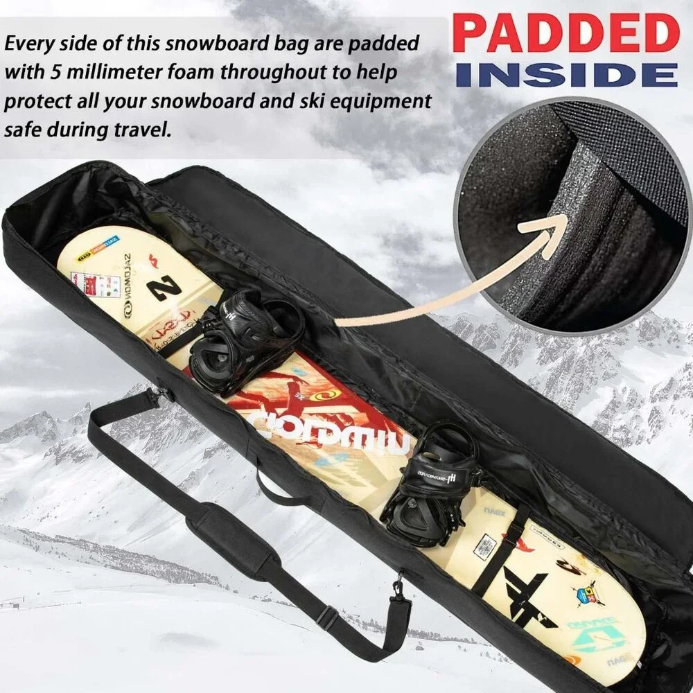 Reinforced Padded snowboard Bag 165cm